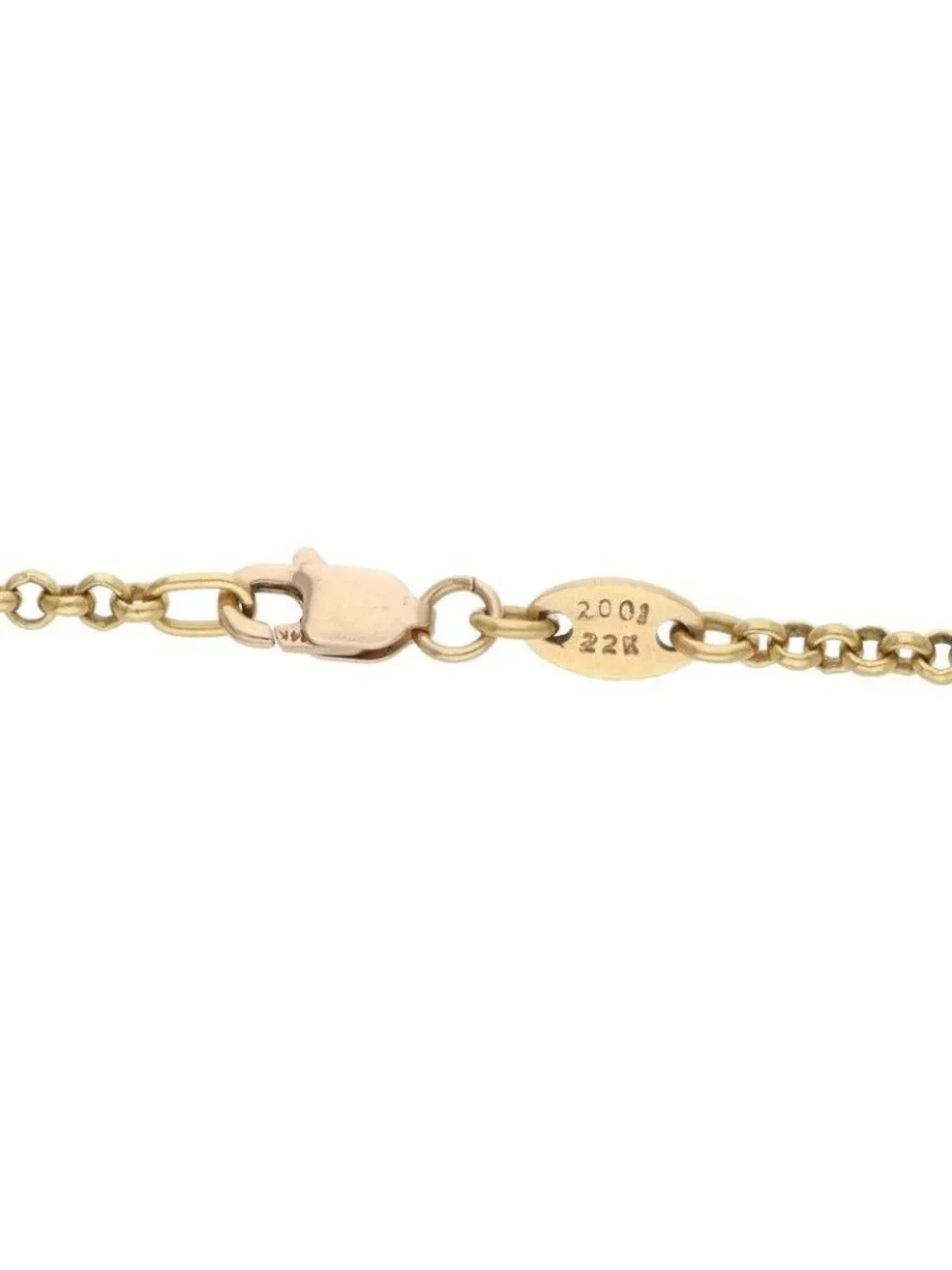 Chrome Hearts 22k Neckchain Roll Chain Gold Necklace